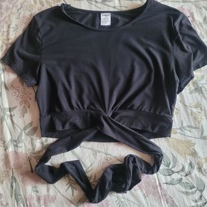 Alphalete wrap crop top